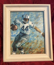 Dallas Cowboys Collectible:  Robert Newhouse Painting by Betty Begars, Tyler