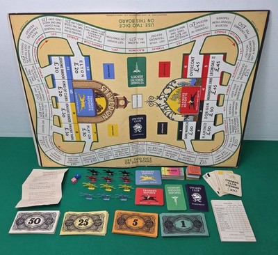 Vintage TOTOPOLY Tisch Pferderennen Spiel von Waddington's (OHNE BOX)
