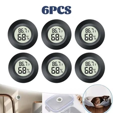 6PCS Mini Digital LCD Thermometer Hygrometer Temperature Humidity Meter Sensor