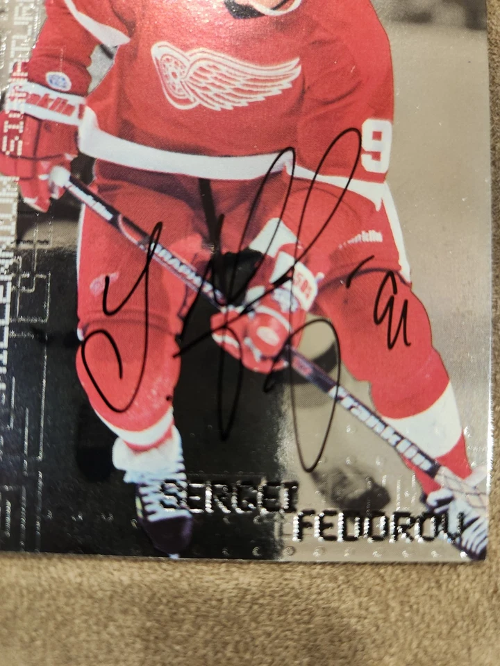 1999 ITG Millennium Signature Series SERGEI FEDOROV Signed AUTO Red Wings HOF SP - Image 2 of 4