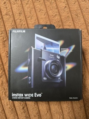 FUJIFILM INSTAX WIDE EVO Hybrid Instant Film Camera Black | Wide Format | FI028