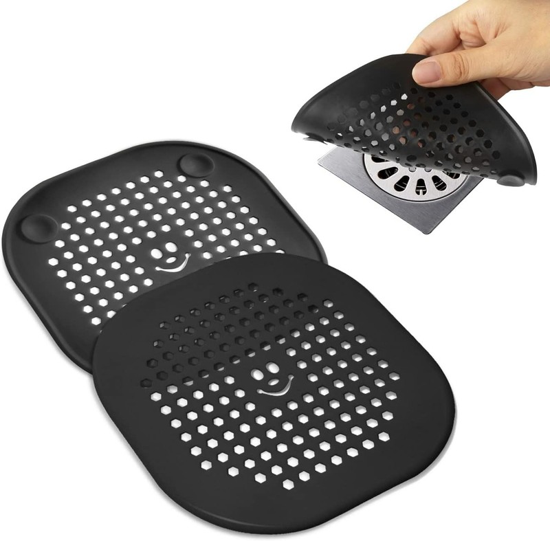 Silicone Bath Kitchen Drain Protector Bathroom Filter Net Drain Hair Strainer