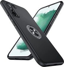 Samsung Galaxy S22 5G Metal Magnetic Ring Holder Stand Case Cover Black