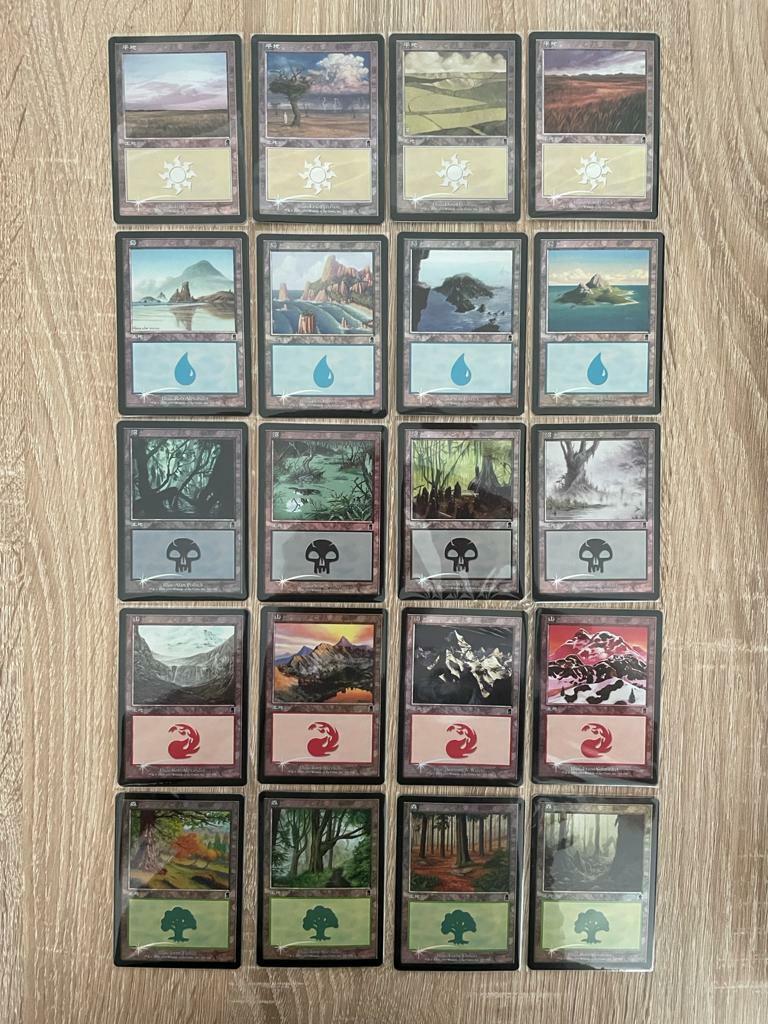 MTG 20X JAPANESE FOIL ODYSSEY BASIC LANDS SET FOREST PLAINS MTG 20X JAPANESE FOIL ODYSSEY BASIC LANDS SET FOREST PLAINS