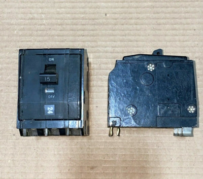 Square D QO QO315 3 Pole 15 Amp 240 V Black Push In Circuit Breaker