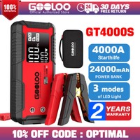 Gooloo GT4000S Auto Starthilfe Jump Starter Pack 4000A Booster Power Bank 12V