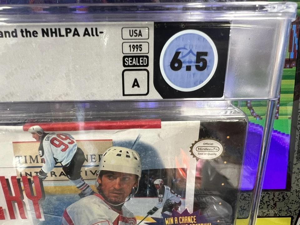1995 SNES Wayne Gretzky & the NHLPA All-Stars Graded WATA 6.5 A Sealed - Image 2 of 4