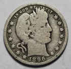 1896 O Barber Quarter DU862