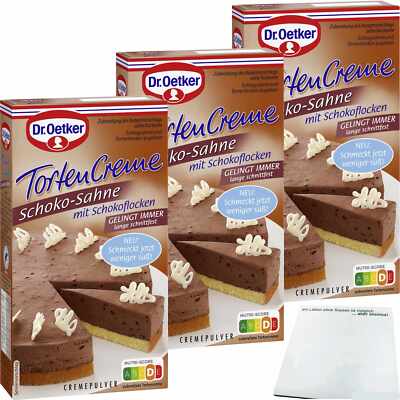 Dr. Oetker Tortencreme Schoko Sahne 3er Pack 3x150g Packung usy Block