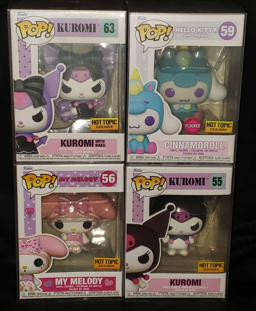 Funko Pop HotTopic Exclusive Sanrio Bundle Lot Kuromi My Melody Cinnomaroll  Mint | eBay