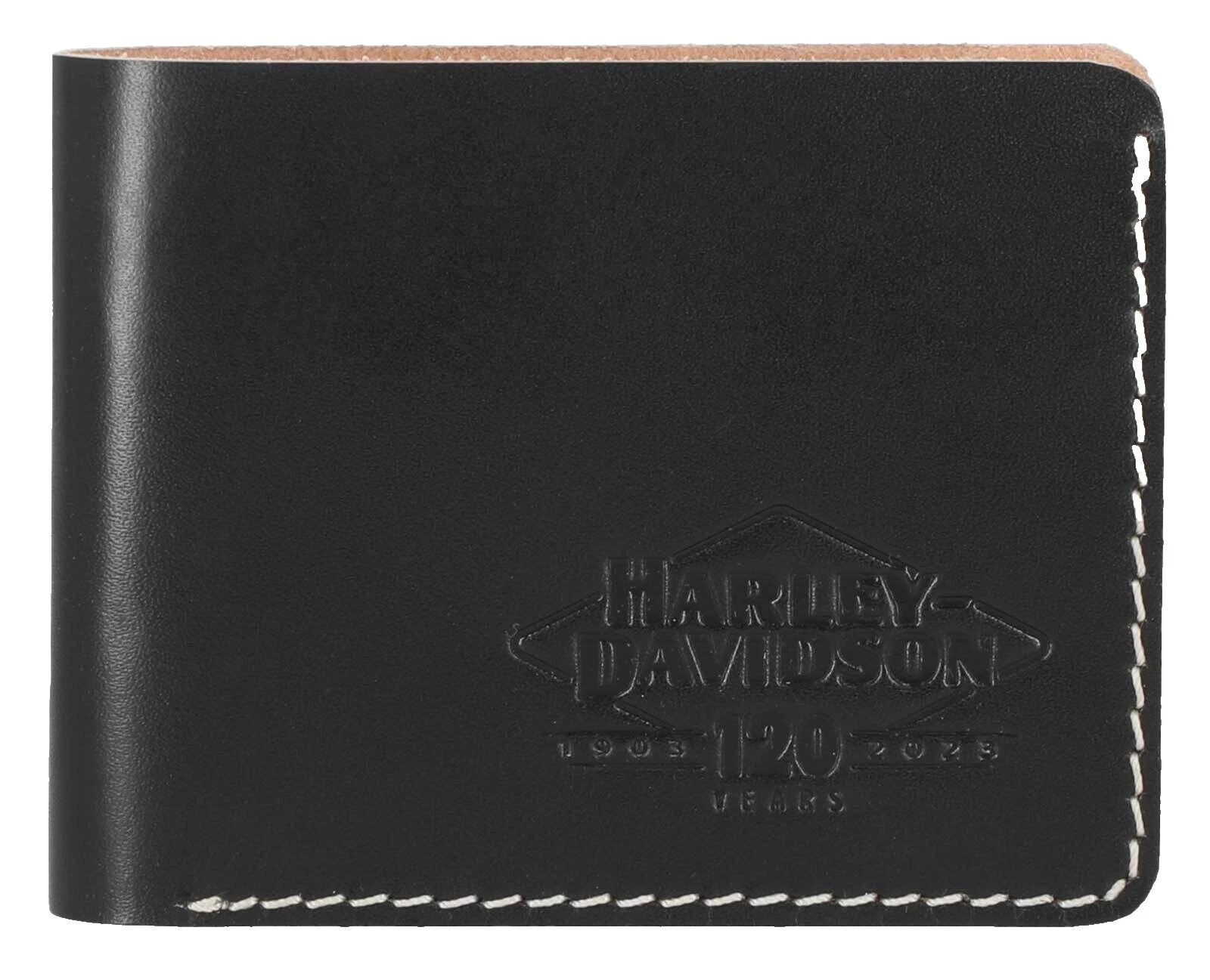 Carteras de cuero negro Harley-Davidson para hombres