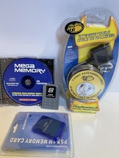 Madcatz Controller Extension Cable  8MB Mega Memory Card Playstation 2 Lot