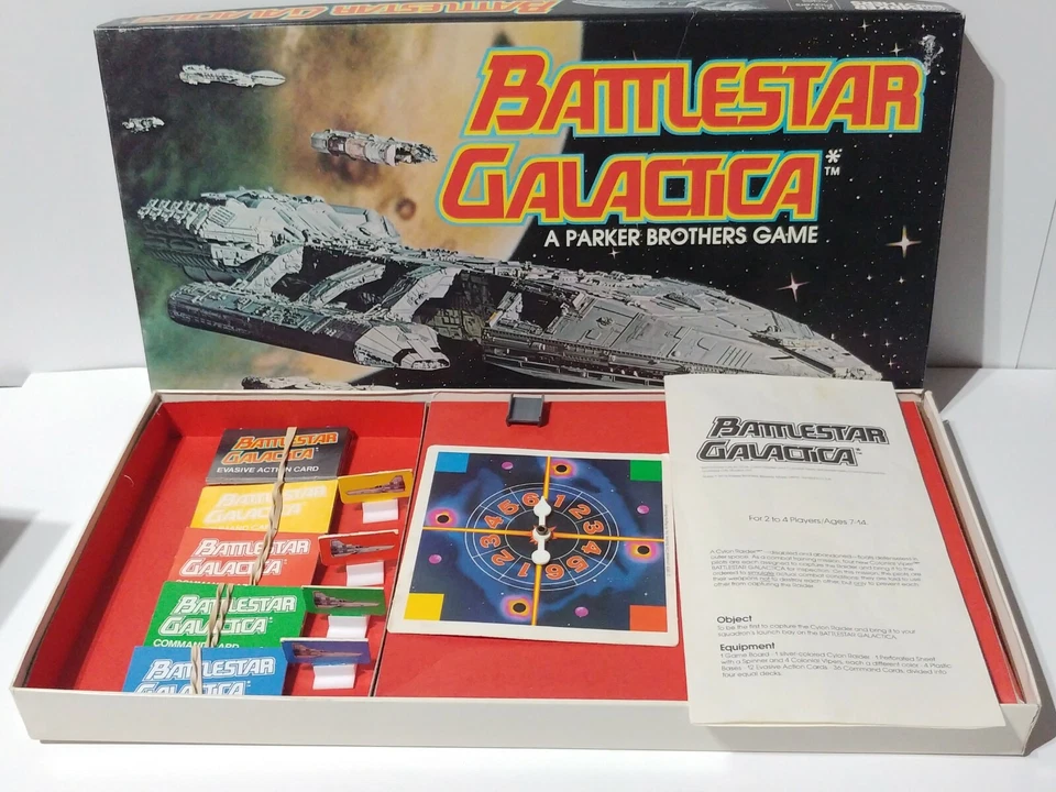 Battlestar Galactica Original 1978 Board Game Vintage Missing 1 of 36 Cards - Image 4 of 4