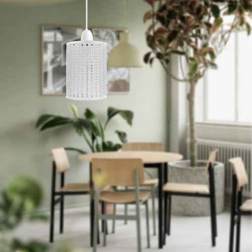 Vintage Drum style Metal light Shades Easy Fit Ceiling Pendant Wall Lampshades - Picture 37 of 45