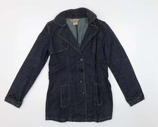 Jou Jou Womens Blue Jacket Size S Button