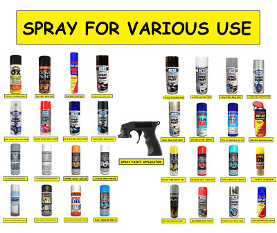 Neu Allzweck Sprühfarbe Aerosol matt glänzend seidenmatt Grundierung Metall Holz Kunststoff