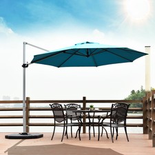 Abba Patio Offset Cantilever Umbrella 11 Feet Outdoor 11 Cocoa For Sale Online Ebay