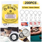 <!--F#f_0-->200x O-Ring Watch Back Cover Gasket Rubber Seal Washers Watch Repair Tool Kit A<!--F/-->