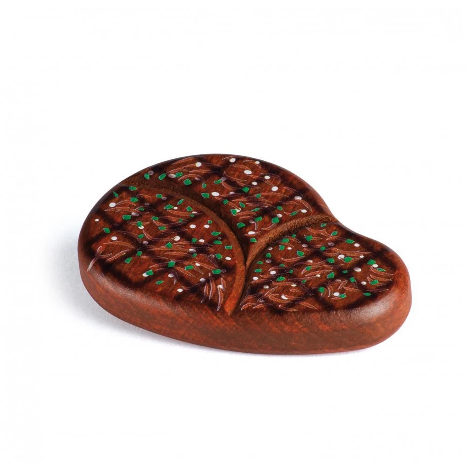 Grillsteak, Steak, Fleisch (aus Holz) für Kinderküche,Kaufladen Erzi 15090 neu