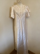 Vtg.FM Lingerie Nightgown Sleepwear Silky Lace Size Petite Small New