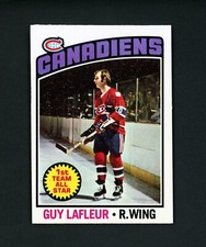 Guy Lafleur 1976 Topps (HOF) Montreal Canadiens #163 NM+