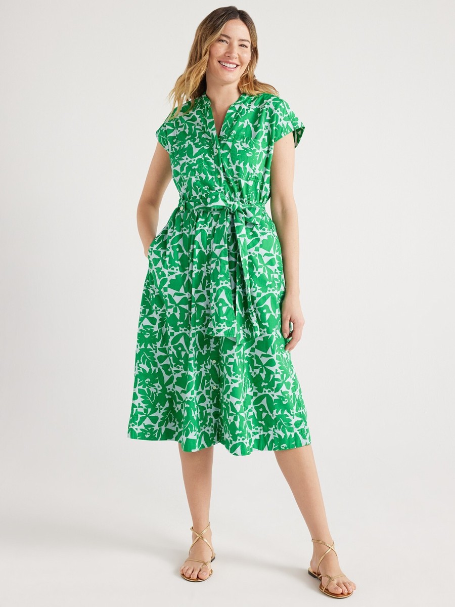 【CAYL】25ss dambi short sleeve Free Assembly Women's Belted Utility Dress with Short