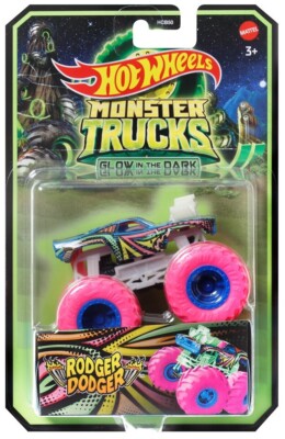 RODGER DODGER Glow in the Dark Monster Trucks Hot Wheels Auto Die-cast 1:64