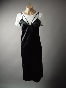 90s black dress with white shirt