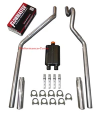 87 - 99 Dodge Dakota 3.9 5.2 Mandrel Bent Dual Exhaust w/ Flowmaster Super 44