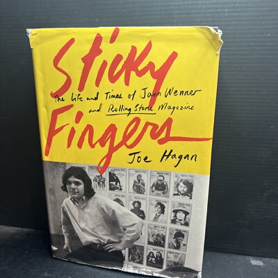 SIGNED 1st STICKY FINGERS by Joe HAGAN HC DJ 2017 Jann Wenner Rolling Stone
