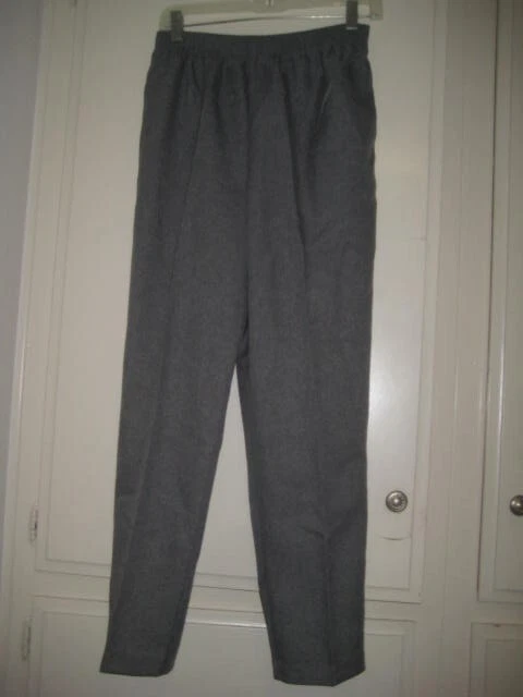 WHITE STAG GRAY POLY PULL ON PANTS W POCKETS SZ 6P NEW WITHOUT TAGS