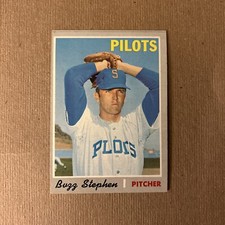 1970 Topps Baseball Buzz Stephen Seattle Pilots Card #533