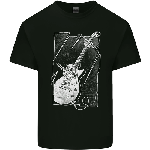 Tshirt imprimé avec guitare électrique squelette et crâne pour la Tshirt imprimé avec guitare électrique squelette et crâne pour la