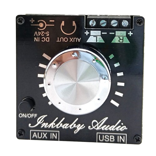 Stereo Sound Amplifier Bluetooth Audio Receiver Board 2x30W USB AUX 3.5mm Port - Picture 10 of 11