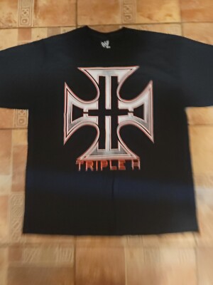 Wwe Adult Xl Triple H Cross Short Sleeve Shirt | eBay
