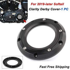 Derby Cover Black Clarity For Harley Softail Low Rider FXLR 107 FXLR S 114 2019+