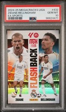 2024 PANINI MEGACRACKS MGK LALIGA EA SPORTS #432 JUDE BELLINGHAM/ZIDANE PSA 10