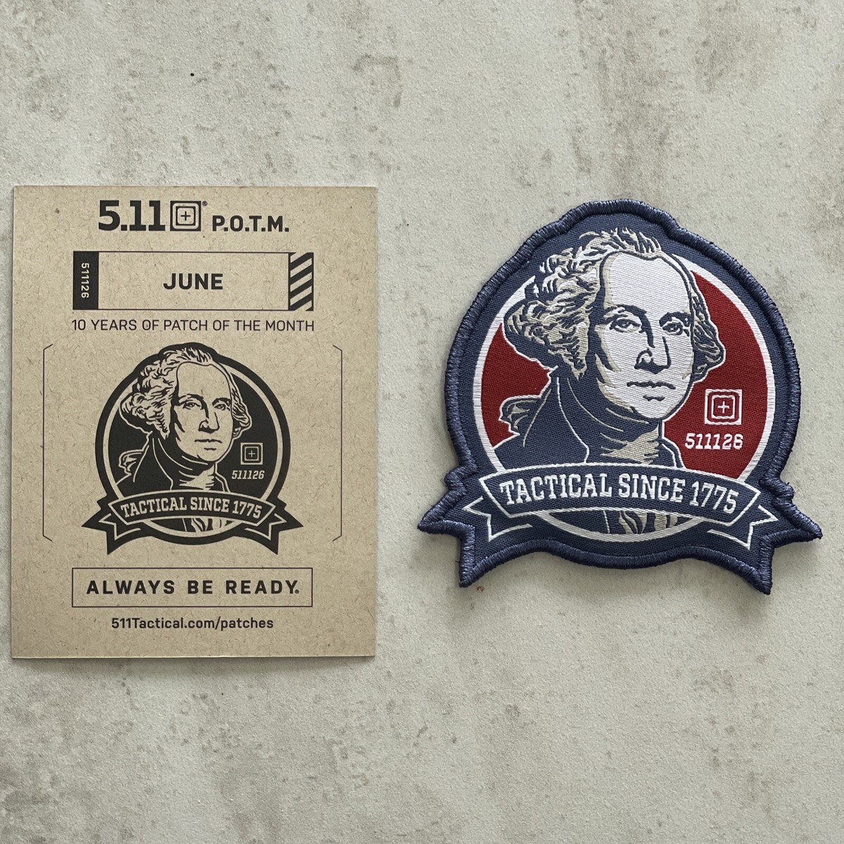 5.11 PATCH OF THE MONTH JUNE 2024 GEORGE WASHINGTON #126