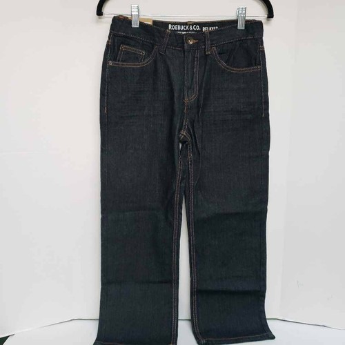 Straight Leg Jeans Blue Relaxed Fit 