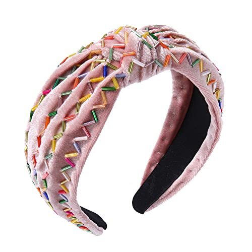 Elegant Multicolor Knotted Headbands Shenmeida Women Multicolor Colorful Knotted Women Headband  main image 4