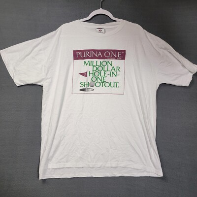 vintage golf shirt adult 2xl purina one HEB y2k
