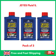 Jeyes Fluid 1 Litre Original Outdoor Cleaner, Multiuse Disinfectant  Pack of 3
