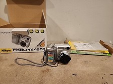Nikon Coolpix 4300 4MP Digital Camera W/Box Charger Cables And 2 Batteries
