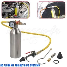 A/C Flush Kit Car Air Conditioner System Clean Canister Flushing Cooling Air gun