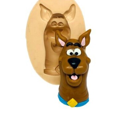 Silikon Scooby-Doo Gesicht Handwerk Schokolade Süßigkeiten, Cupcake Topper Fondant