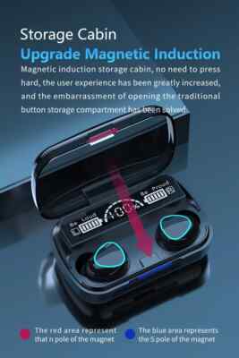 M10 earphone wireless headset high quality perfect sound earbuds sport