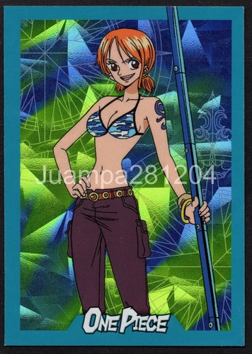 NAMI CHROME #13 CARD ONE PIECE 25TH ANNIVERSARY TC 2024 PANINI PARALLEL