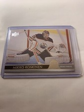 MIKKO KOSKINEN 20-21 French Variation UD SERIES 1 CARD #72 Edmonton OILERS