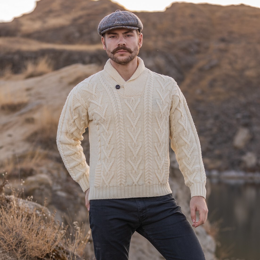 G-STAR Herren Fisherman R Pullover – Gestrickt, Straight Fit, Mit 3D-Effekt, Gerippte Bündchen