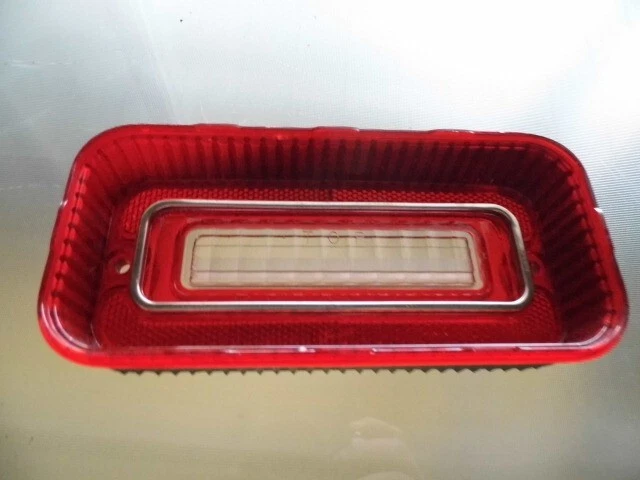 LH 1969 impala / caprice center tail light lens reverse window used - Image 2 of 3